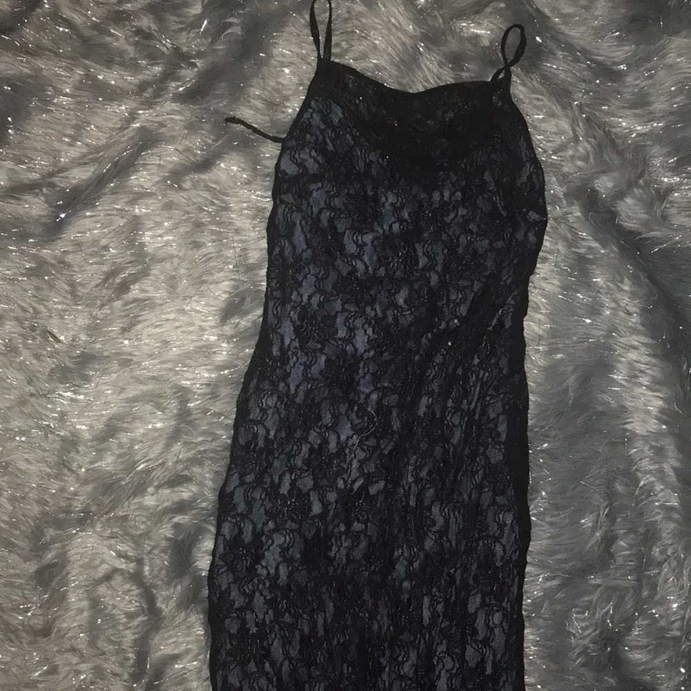 Black lace dress